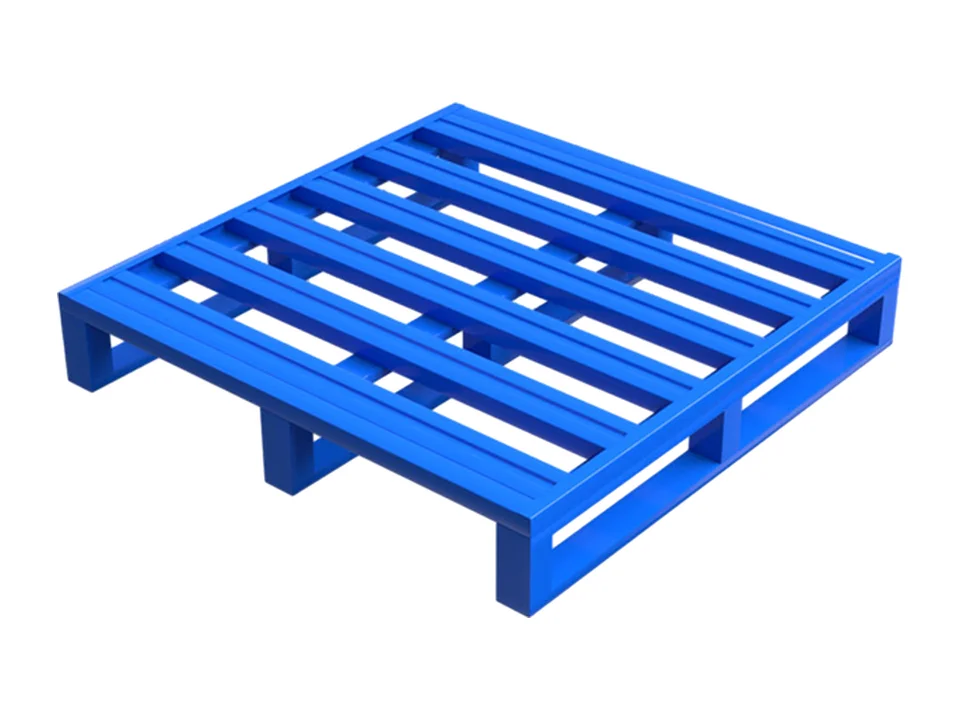 Steel pallet box compared with wooden and plastic pallets